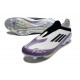 adidas f50 + Sans Lacets FG Neuf X Messi Blanc Ftwr Noir Violet Uni