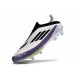 adidas f50 + Sans Lacets FG Neuf X Messi Blanc Ftwr Noir Violet Uni