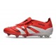 adidas Predator Elite Tongue FG Rouge Lucide Blanc Noir
