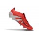 adidas Predator Elite Tongue FG Rouge Lucide Blanc Noir