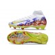 Nike Air Zoom Mercurial Superfly X Elite FG Blanc Jaune Violet