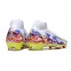Nike Air Zoom Mercurial Superfly X Elite FG Blanc Jaune Violet