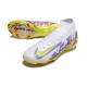 Nike Air Zoom Mercurial Superfly X Elite FG Blanc Jaune Violet