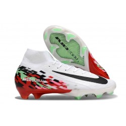 Nike Air Zoom Mercurial Superfly X Elite FG Blanc Rouge Noir