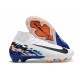 Nike Air Zoom Mercurial Superfly X Elite FG Blanc Bleu Noir