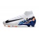 Nike Air Zoom Mercurial Superfly X Elite FG Blanc Bleu Noir