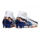 Nike Air Zoom Mercurial Superfly X Elite FG Blanc Bleu Noir