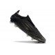 Crampon adidas F50 Elite Sans Lacets FG Noir Argenté Doré