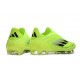 Crampon adidas F50 Elite Sans Lacets FG Volt Noir