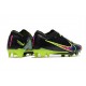 Chaussure Nike Zoom Mercurial Vapor 15 Elite FG Noir Rose Vert