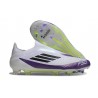 adidas F50 Elite Sans Lacets FG X Messi Blanc Ftwr Noir Violet Uni