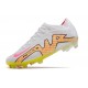 Crampon Nike Zoom Mercurial Vapor XV Elite FG Blanc Rose Jaune