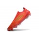 Crampon adidas F50 Elite Sans Lacets FG Rouge Solaire Or Métallique Rouge Vif