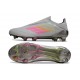 Crampon adidas F50 Elite Sans Lacets FG Gris Rose