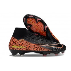 Nike Air Zoom Mercurial Superfly X Elite FG Noir Orange Jaune