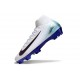 Nike Air Zoom Mercurial Superfly X Elite FG Blanc Bleu Noir