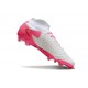 Chaussure Nike Phantom Luna II Elite FG Rose Blanc