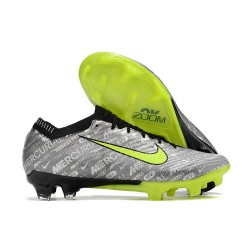 Crampon Nike Zoom Mercurial Vapor XV Elite FG Argent Métallique Vert Noir