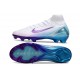 Nike Zoom Mercurial Superfly 10 Elite FG Neuf Blanc Bleu Violet