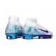 Nike Zoom Mercurial Superfly 10 Elite FG Neuf Blanc Bleu Violet