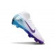 Nike Zoom Mercurial Superfly 10 Elite FG Neuf Blanc Bleu Violet