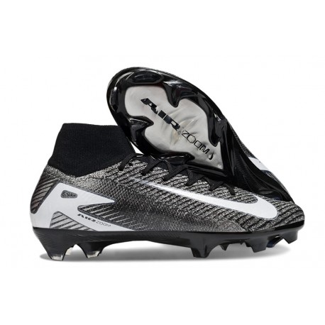 Nike Zoom Mercurial Superfly 10 Elite FG Neuf Noir Blanc