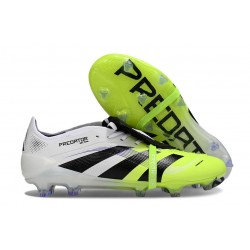 adidas Predator Elite Tongue FG Blanc Noir Citron Lucid