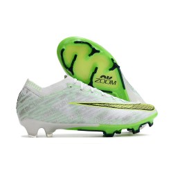 Crampon Nike Zoom Mercurial Vapor XV Elite FG Blanc Vert
