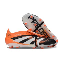 adidas Predator Elite Tongue FG Noir Blanc Orange