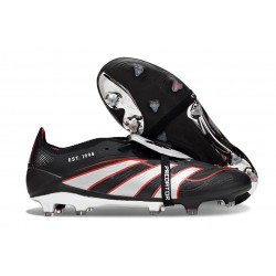 adidas Predator Elite Tongue FG Noir Blanc Rouge