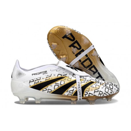 adidas Predator Elite FT 25 FG Blanc Noir Or Mét