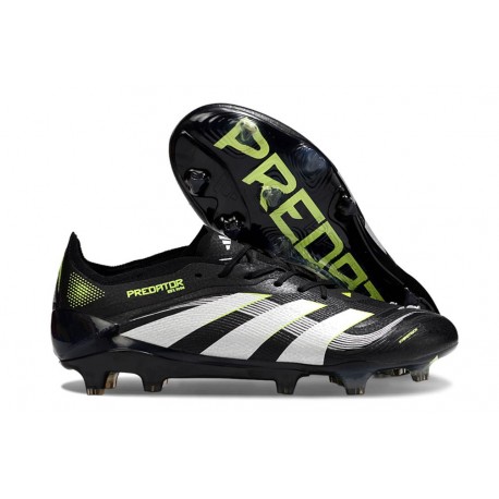 adidas Predator Elite FG Neuf Crampon Noir Blanc Citron Lucid