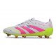 adidas Predator Elite FG Neuf Crampon Blanc Rose Lucide Citron Lucide