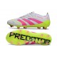 adidas Predator Elite FG Neuf Crampon Blanc Rose Lucide Citron Lucide