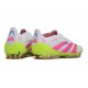 adidas Predator Elite FG Neuf Crampon Blanc Rose Lucide Citron Lucide