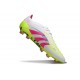 adidas Predator Elite FG Neuf Crampon Blanc Rose Lucide Citron Lucide