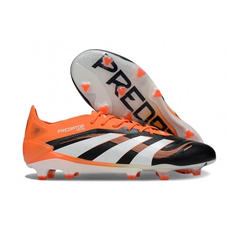 adidas Predator Elite FG Neuf Crampon Noir Blanc Orange