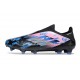 Crampon adidas F50 Elite Sans Lacets FG Noir Bleu Rose
