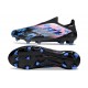 Crampon adidas F50 Elite Sans Lacets FG Noir Bleu Rose