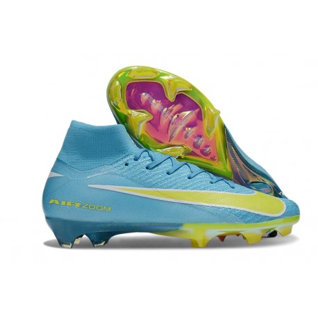 Crampon Nike Mercurial Superfly X Elite FG Bleu Volt