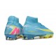 Crampon Nike Mercurial Superfly X Elite FG Bleu Volt