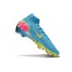 Crampon Nike Mercurial Superfly X Elite FG Bleu Volt