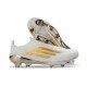 adidas f50 + Sans Lacets FG Neuf Blanc Or