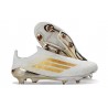 adidas f50 + Sans Lacets FG Neuf Blanc Or
