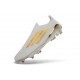 adidas f50 + Sans Lacets FG Neuf Blanc Or