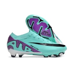 Crampon Nike Zoom Mercurial Vapor XV Elite FG Cyan Violet Noir
