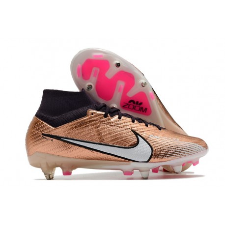 Nike Crampon Mercurial Superfly IX Elite SG Or Blanc