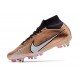Nike Crampon Mercurial Superfly IX Elite SG Or Blanc