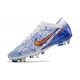 Crampons Nike Mercurial Vapor 15 Elite SG-Pro Blanc Bleu Or