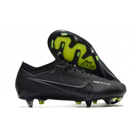 Crampons Nike Mercurial Vapor 15 Elite SG-Pro Shadow - Noir Gris Blanc Jaune Fluo